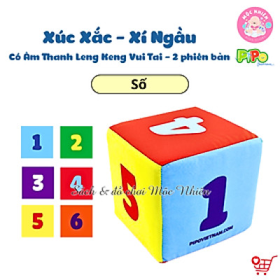 Đồ Chơi Vải Xúc Xắc Xí Ngầu Có Âm Thanh Leng Keng Vui Tai Cho Bé - Pipo Vietnam