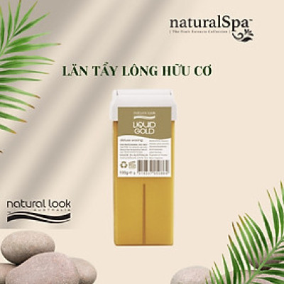 Lăn tẩy lông hữu cơ cho kết quả tẩy lông hoàn hảo - Natural Look Depilatory Range Liquid Gold Wax