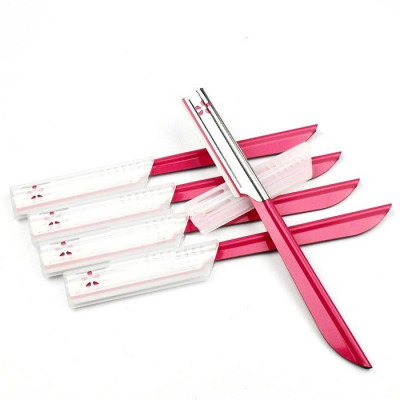 Dao Cạo Lông Mày Cán Dài Lưỡi Dao Thép không Gỉ Kai Beauty M-07422