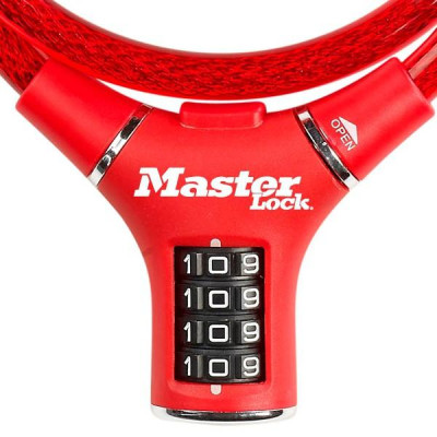 Khóa số dây cáp Master Lock 8229 dài 0.9m x 12mm