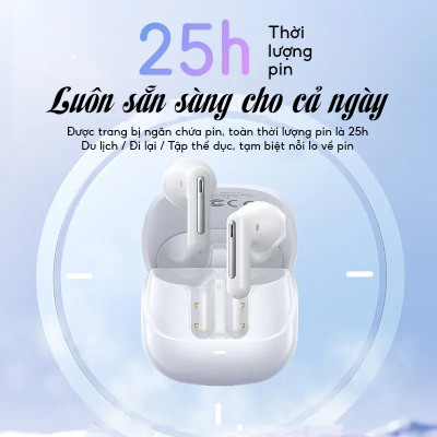 Tai nghe Bluetooth PISEN C2 ANC ENC True wireless, Kim Ánh cho dùng thử 30 ngày, hàng chính hãng, bảo hành 18 tháng