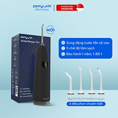 Máy Tăm Nước Zenyum Pro - Màu Đen/Trắng/Hồng