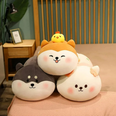 Đồ Chơi Thú Bông Hình Chó Shiba Nằm 35cm Value Toys M2-06