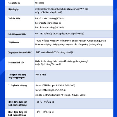 Máy Lọc Nước Điện Giải Ion Kiềm ROBOT UHC 4711 - Hàng Chính Hãng
