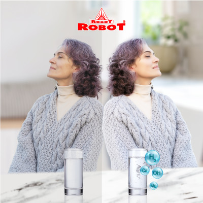 Máy Lọc Nước RO Hydrogen Kiềm Chức Năng Nóng Thông Minh Lạnh ROBOT HydroElite-9 - Hàng Chính Hãng 