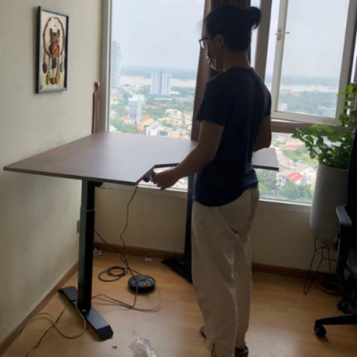 Bàn nâng hạ MAH-D12L, Mặt bàn chữ L theo yêu cầu