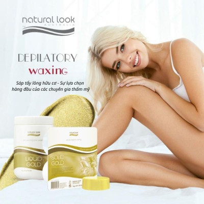 Sáp đặc tẩy lông hữu cơ cho kết quả tẩy lông hoàn hảo - Natural Look Depilatory Range Solid Gold Wax 1Kg