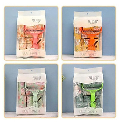 Cây Lăn Bụi Quần Áo Kèm  6 Lõi Thay Thế – Làm Sạch Nhanh, Gọn, Tiện Lợi