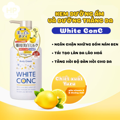 Kem Dưỡng Ẩm Và Dưỡng Trắng Da White Conc Body Cream (500 G)