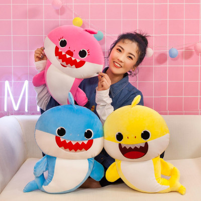 Gấu Bông Baby Shark - Cá Mập thú nhồi bông vải co dãn cao cấp size 30cm