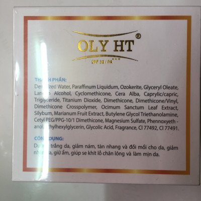 KEM CHUYÊN DƯỠNG TRẮNG DA - GIẢM NÁM - GIẢM NHĂN - SE KHÍT LỖ CHÂN LÔNG OLY HT - 50g