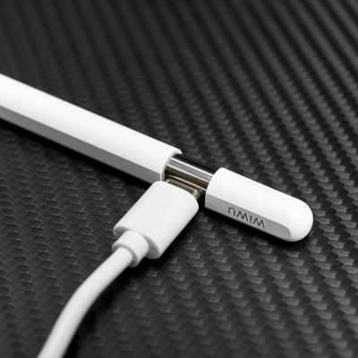 Bút Cảm Ứng WiWU Stylus Pencil A01 Cảm Biến Chống Tì Đè Cho ipad 2018 Trở Lên Hỗ Trợ Sạc Magnetic Pro 11inch M1/M2 - Hàng chính hãng
