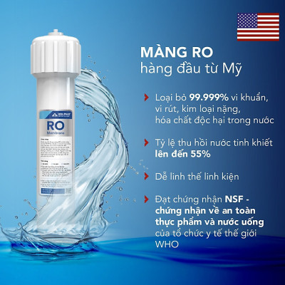 Máy lọc nước RO nóng lạnh 10 cấp lọc Hòa Phát HWBR4B1021 - đạt chuẩn uống trực tiếp tại vòi - bảo hành 36 tháng - Hàng Chính Hãng