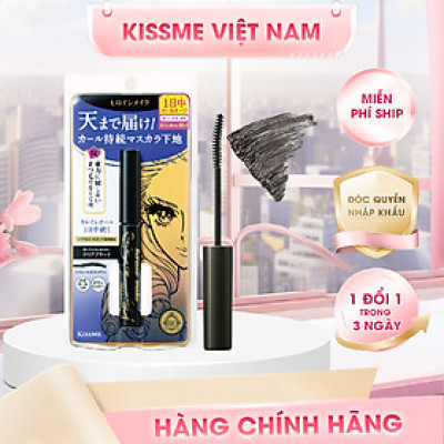 Mascara Lót Nền Không Lem Vuốt Cong Và Làm Dài Rậm Mi Màu Đen Kissme Heroine Make 4.5 G)