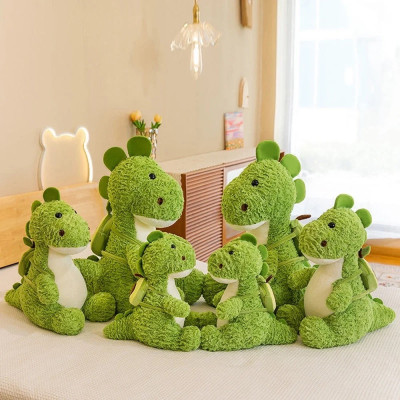 Thú nhồi bông khủng long đeo Balô quả bơ đáng yêu - Size 55cm đến 65cm - Quà tặng gấu bông khủng long êm mịn cho bé.