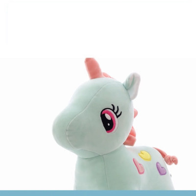 Thú nhồi bông kỳ lân hoạ tiết tim - Size 22cm - Màu ngẫu nhiên - Quà tặng gấu bông ngựa kỳ lân Unicorn đáng yêu.