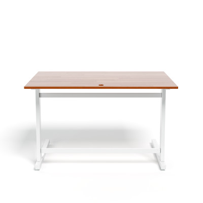 Bàn IBIE Rec-Z Chân Trắng - Màu Cánh Gián