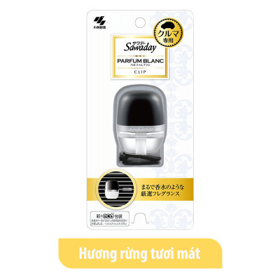 Nước hoa ô tô cao cấp Sawaday Parfum Blanc Nhật Bản 6ml