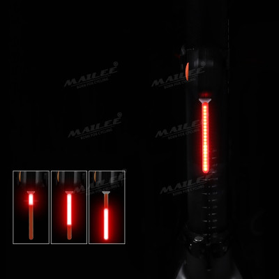 Đèn đuôi xe đạp đường phố với led chảy giọt nước YQ-208 , chống nước, Led COB độ sáng cao, dung lượng pin 500 mAH sạc Type-C sử dụng lên đến 18h tùy chế độ - Mai Lee