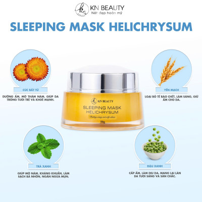 MẶT NẠ NGỦ CHIẾT XUẤT HOA CÚC SLEEPING MASK - HELICHRYSUM KN BEAUTY 50G