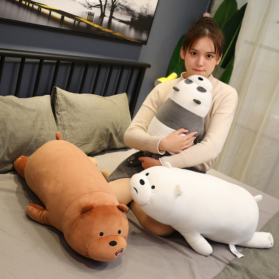 Gấu bông anh em nhà gấu We Bare Bears nằm siêu mềm (25cm--->90cm) Gối ôm gấu We Bare Bears dễ thương hàng xịn cao cấp an toàn cho trẻ nhỏ