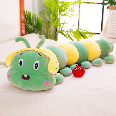 Thú bông con sâu đeo tai nghe headphone dễ thương siêu mềm mịn (70cm) Gối ôm con sâu đeo tai nghe đáng yêu cute