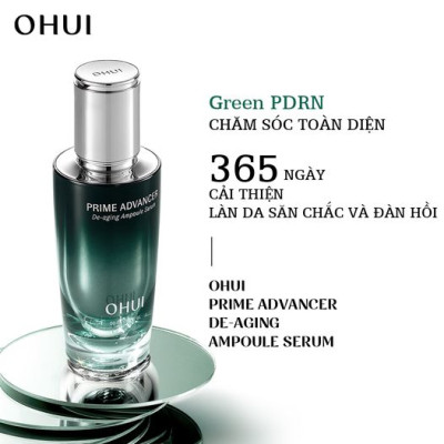 Tinh chất chống lão hóa sớm đa tầng OHUI Prime Advancer De-Aging Ampoule Serum 50ml