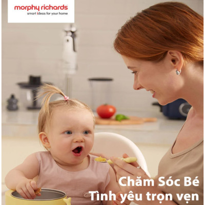 Máy xay sinh tố cầm tay 4 trong 1 kiêm bóc tỏi Morphy Richards MR6006 - HÀNG NHẬP KHẨU 