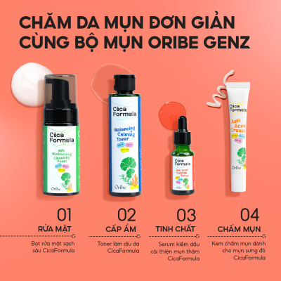 Serum rau má giảm mụn Oribe dịu nhẹ giúp mờ thâm phục hồi da hỗ trợ kiềm dầu 20ml