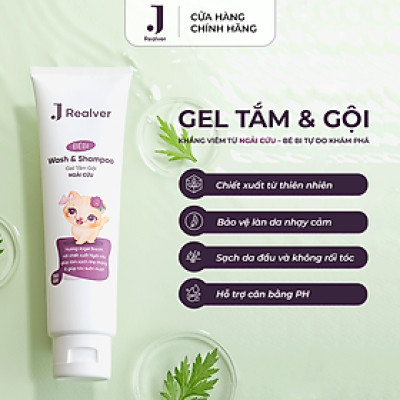 Gel Tắm Gội Ngải Cứu JRealver Mùi Angel Breath 150g