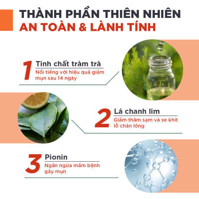 Serum Giảm Mụn Oriss Tinh Chất Tràm Trà Hỗ Trợ Mờ Thâm Sạch Mụn 10g