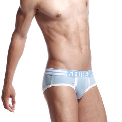 đồ lót nam Seobean 1300113 Cotton tóm tắt Thấp eo U Lồi