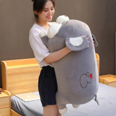 Thú nhồi bông chuột hamster đang yêu - Size từ 50cm đến 90cm - Quà tặng gấu bông chuột hamster làm gối ôm êm mịn cho bé.