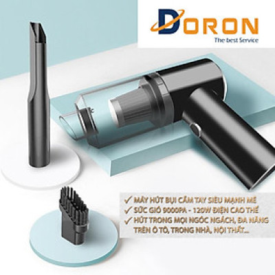 Máy Hút Gia Đình Cao Cấp, Máy Hút Bụi Cầm Tay Không Dây Tiện Lợi, Hút Bụi Xe Ô Tô, Laptop, Giường Nệm - Lực Hút 9000PA- Hàng Chính Hãng