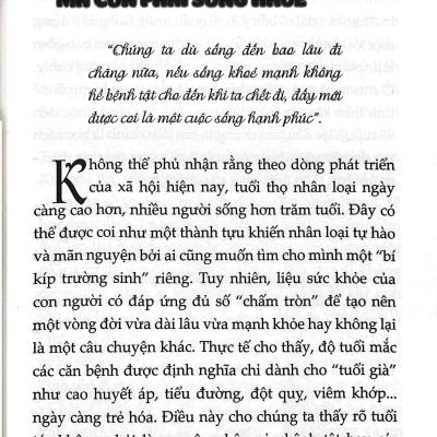 88 Bí Quyết Sống Mạnh Khỏe Đến Năm 99 Tuổi (Tái Bản 2023)