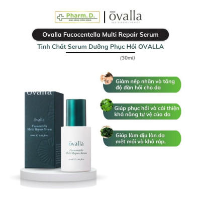 Tinh Chất Dưỡng Phục Hồi OVALLA Repair Serum Giúp Dưỡng Ẩm Phục Hồi Da, Giảm Nếp Nhăn Và Sáng Da (Chai 30ml)