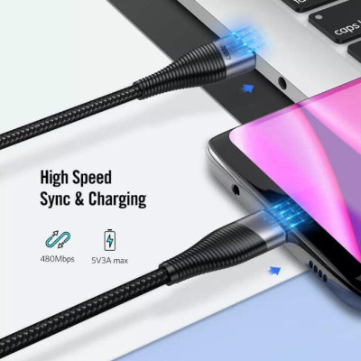 Ugreen UG50873ED017TK 1M màu Xám Cáp sạc truyền dữ liệu USB 2.0 sang MICRO USB đầu mạ thiếc - HÀNG CHÍNH HÃNG