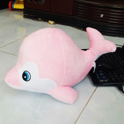 Thú bông cá heo Dolphin cute, cá voi siêu đáng yêu (40cm) vải nhung cao cấp mềm mịn siêu xịn an toàn cho người sử dụng