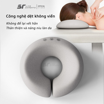 Gối Nằm Úp Mặt Thư Giãn Cao Su Non, Công Thái Học, Gối Kê Đầu Chuyên Dụng Cho Spa, Massage - Sairui