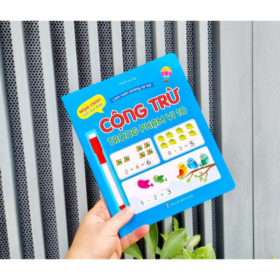 Bộ Sách (4 Quyển) Wipe Clean - Viết Xóa Được Làm Toán Không Sợ Sai: Tập Đếm, So Sánh, Cộng Trừ, Tư Duy Logic