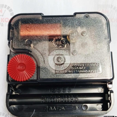Máy Đồng Hồ Treo Tường Kim Trôi YoungTown Đài Loan 12888 – Bánh Xe Đỏ – Trục Đồng 9mm – Chạy Êm, Bền, Chuẩn Cho Đồng Hồ