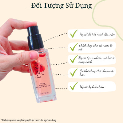 Xịt Khử Mùi Hôi Nách DEORA CLEAR 50ml, Khử Mùi Toàn Thân, Ngăn Tiết Mồ Hôi, Lưu Hương Suốt 24H