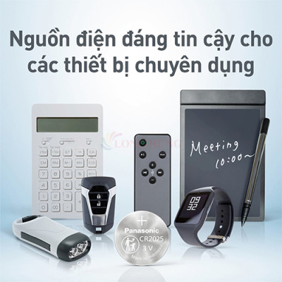 Vỉ Pin nút Panasonic 3V CR-2025/5BN (1 viên/5 viên) - Hàng chính hãng