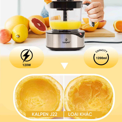 Máy vắt cam Kalpen Đức J22 dung tích 1.2L công suất 120W hàng chính hãng