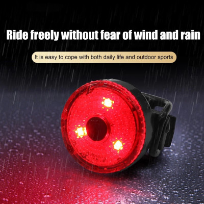 đèn xe đạp - Đèn led 3 bóng gắn đuôi xe đạp,dùng pin sạc, chống thấm nước, nhỏ gọn, thời trang - Hàng chính hãng