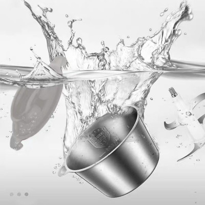 Máy Xay Thịt Cá Đa Năng Cối Inox 304 4 Lưỡi Cao Cấp, Công suất 250W - Nghiền Tỏi Ớt Rau Củ - Hàng Loại 1- Chính Hãng MINIIN