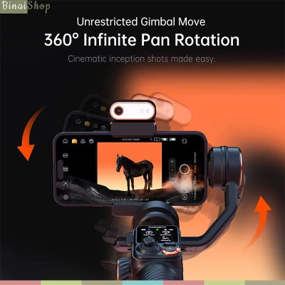 Hohem ISteady M7 - Gimbal Chống Rung Cho Smartphone, Điều Khiển Cảm Ứng Từ Xa,Tích Hợp Cảm Biến AI, Tải Trọng 500g - Hàng Chính Hãng