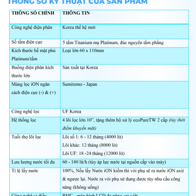 Máy Lọc Nước Điện Giải Ion Kiềm ROBOT IonQueen 511 Chế Độ Nóng Nguội Lạnh - Hàng Chính Hãng