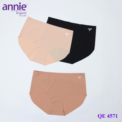 Quần lót nữ đúc su không đường may lưng cao annie lingerie QE 4571 mềm mịn co giãn 4 chiều