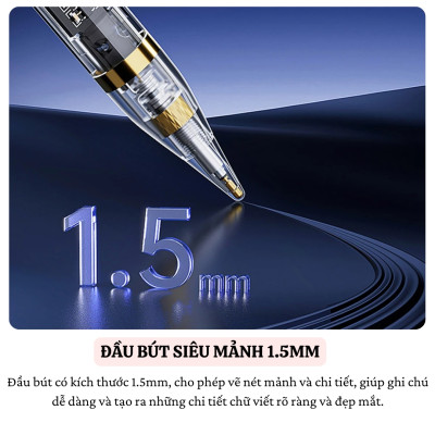 Bút cảm ứng lộ cơ cảm biến nghiêng chống tì tay sạc nam châm WIWU Stylus W PRO cho iPad Pro Air Mini đời 2018 trở lên Gen 7 8 9 10 10.9 11 12.9 13 Mini 6 M1 M2 M3 M4 - Hàng nhập khẩu